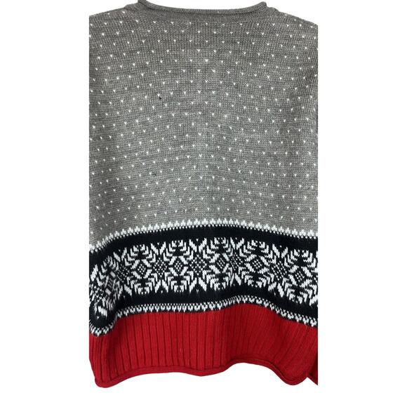 Vintage Tally Ho Women’s Wool Cardigan Sweater Fair Isle Size Petite Medium - Picture 6 of 6